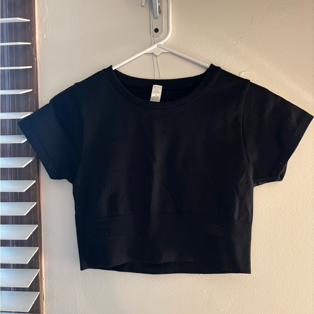 Aerie Black Crop Top